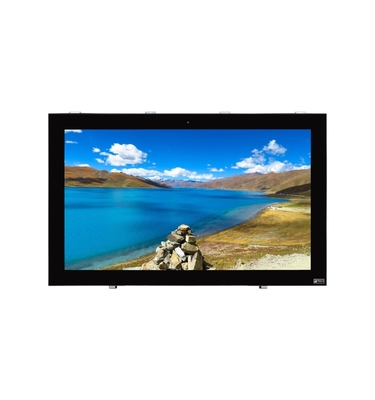شاشة LCD للإعلانات الخارجية الذكية قائمة على الأرضية 75 بوصة